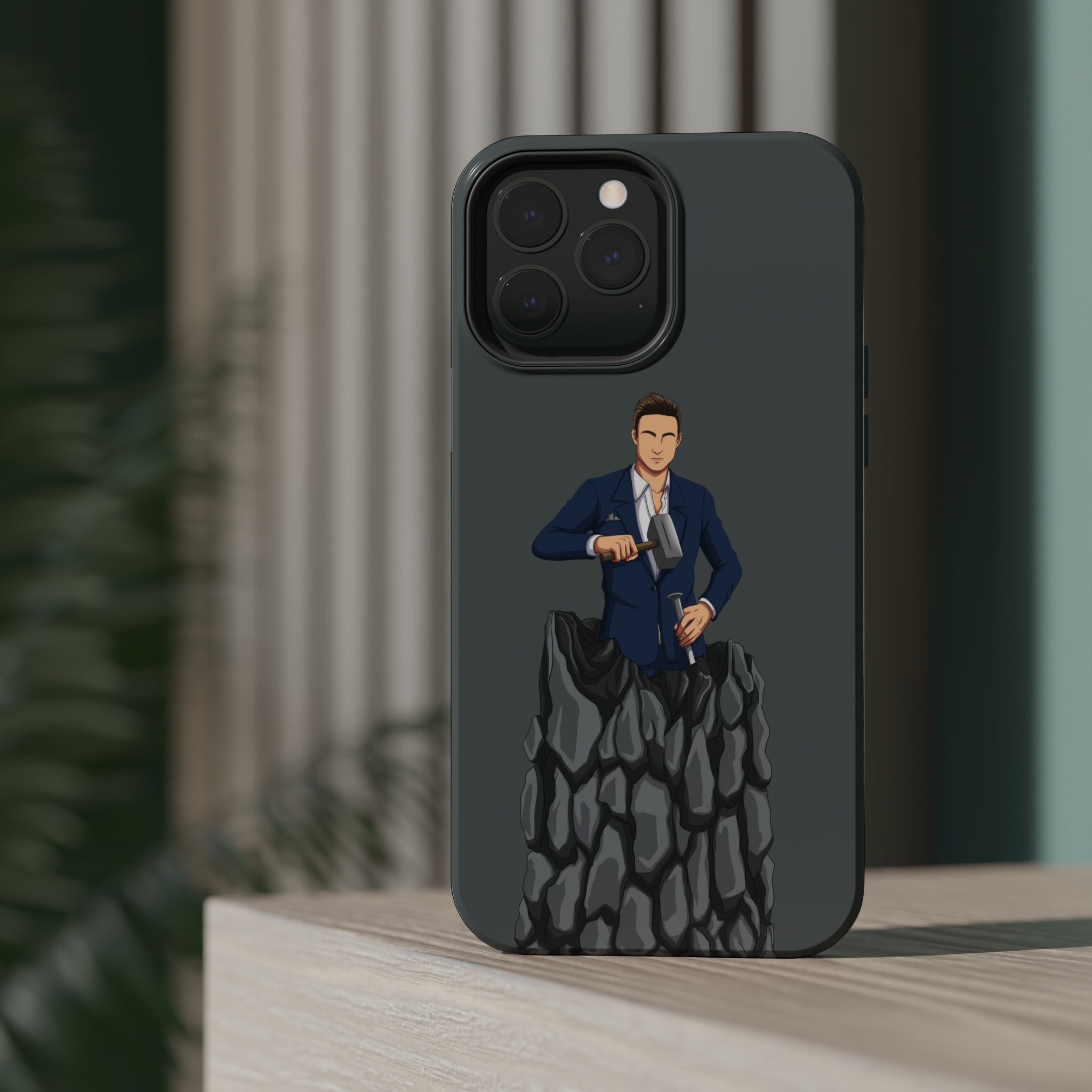 A person working hard to better his/herself - MagSafe Tough Case - Self-Made Man #5 - Breakthrough Collection