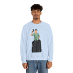 A person working hard to better his/herself - Heavy Blend™ Crewneck Sweatshirt - Man #15 - Breakthrough Collection