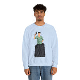 A person working hard to better his/herself - Heavy Blend™ Crewneck Sweatshirt - Man #15 - Breakthrough Collection