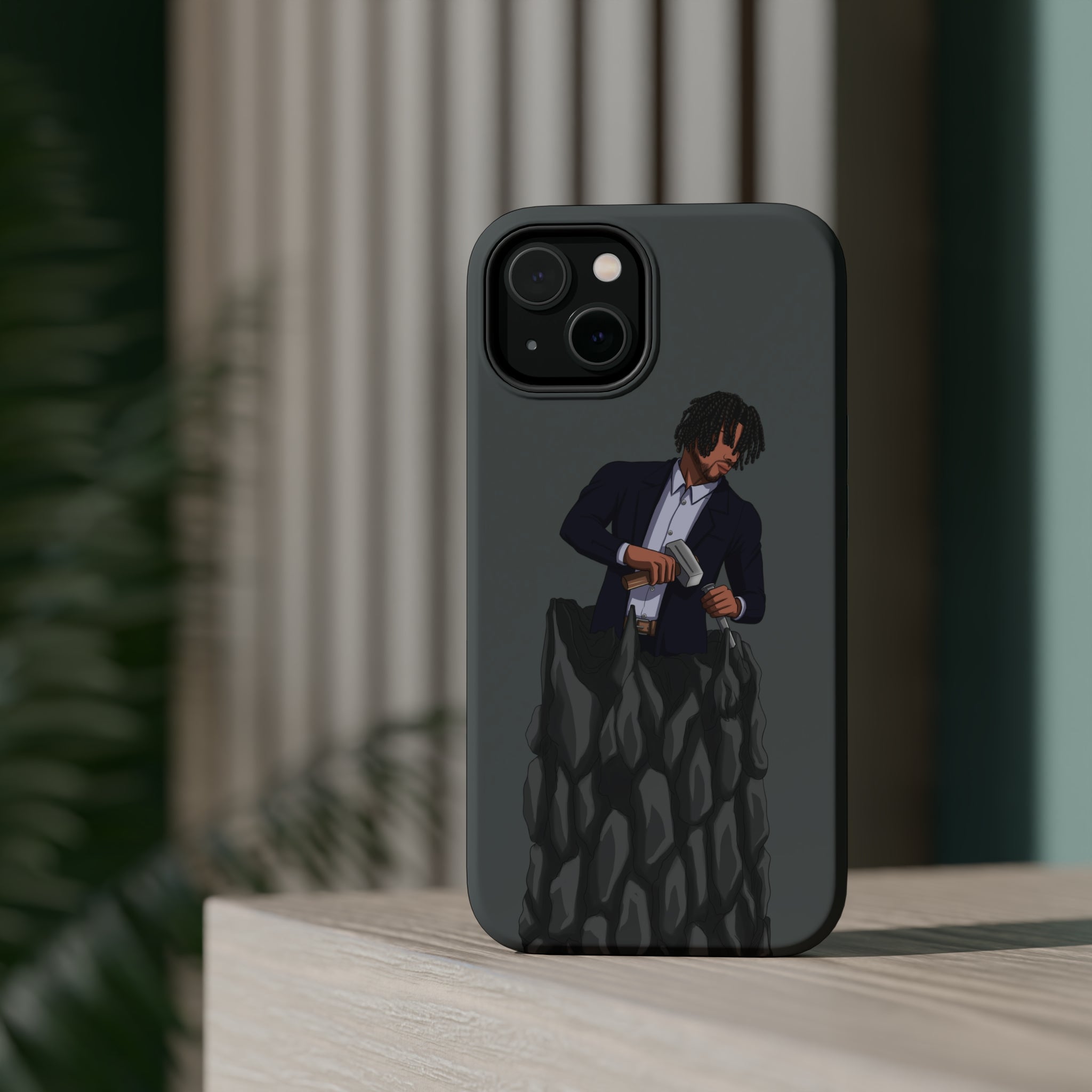 A person working hard to better his/herself - MagSafe Tough Case - Self-Made Man #4 - Breakthrough Collection