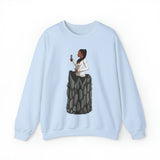 A person working hard to better his/herself - Self-Made Sweatshirt Heavy Blend™ Crewneck - woman #4 -Breakthrough Collection