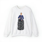 A person working hard to better his/herself - Self-Made Sweatshirt Heavy Blend™ Crewneck - Man #8 - Breakthrough Collection