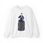 A person working hard to better his/herself - Self-Made Sweatshirt Heavy Blend™ Crewneck - Man #5 - Breakthrough Collection