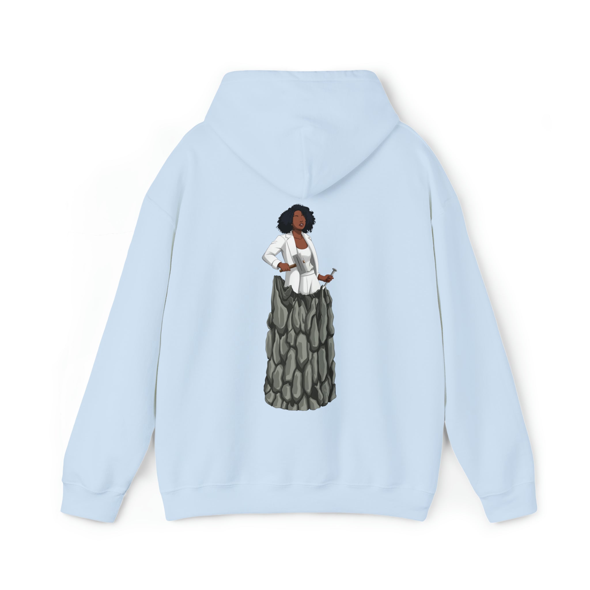 A person working hard to better his/herself - Heavy Blend™ Self-Made Hoodie - Woman #12