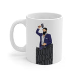 A person working hard to better his/herself - Ceramic Mug 11oz - Self-Made Man #12 - Breakthrough Collection