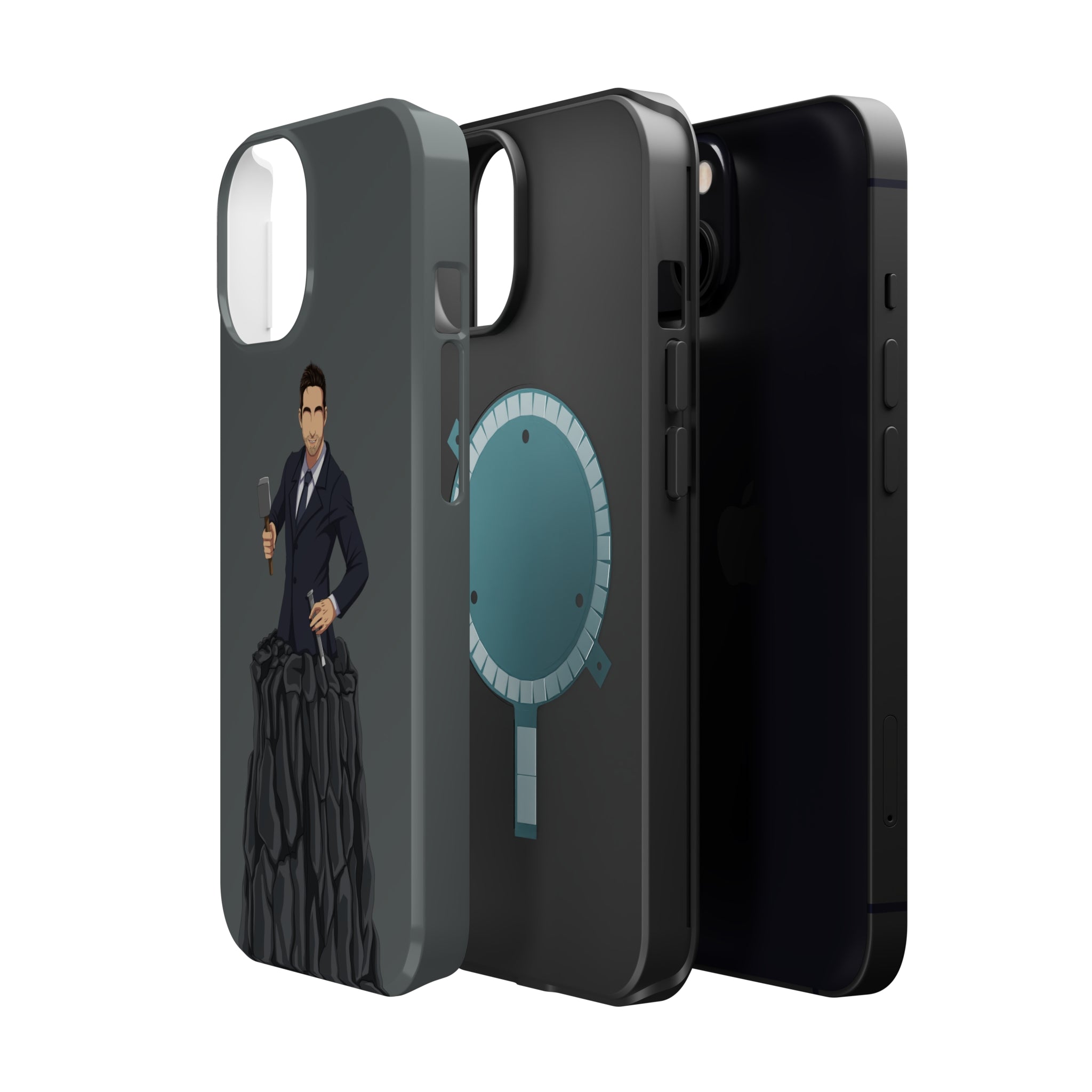 A person working hard to better his/herself - MagSafe Tough Case - Self-Made Man #3 - Breakthrough Collection