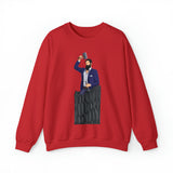 A person working hard to better his/herself - Self-Made Sweatshirt Heavy Blend™ Crewneck - Man #12 - Breakthrough Collection