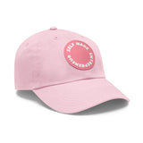 A person working hard to better his/herself - Self-Made Entrepreneur Hat with Leather Patch (Round) - Breakthrough Collection