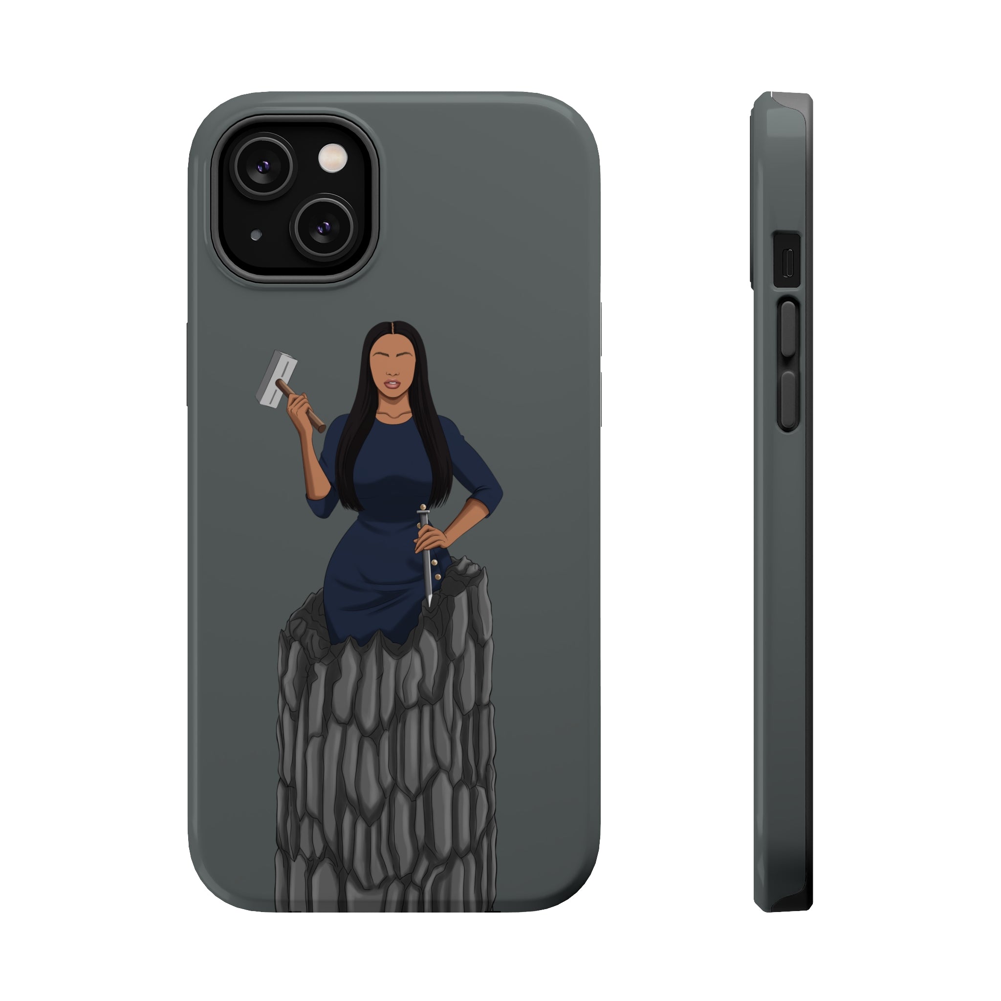 A person working hard to better his/herself - Magsafe Tough Case - self-made woman #6 - Breakthrough Collection