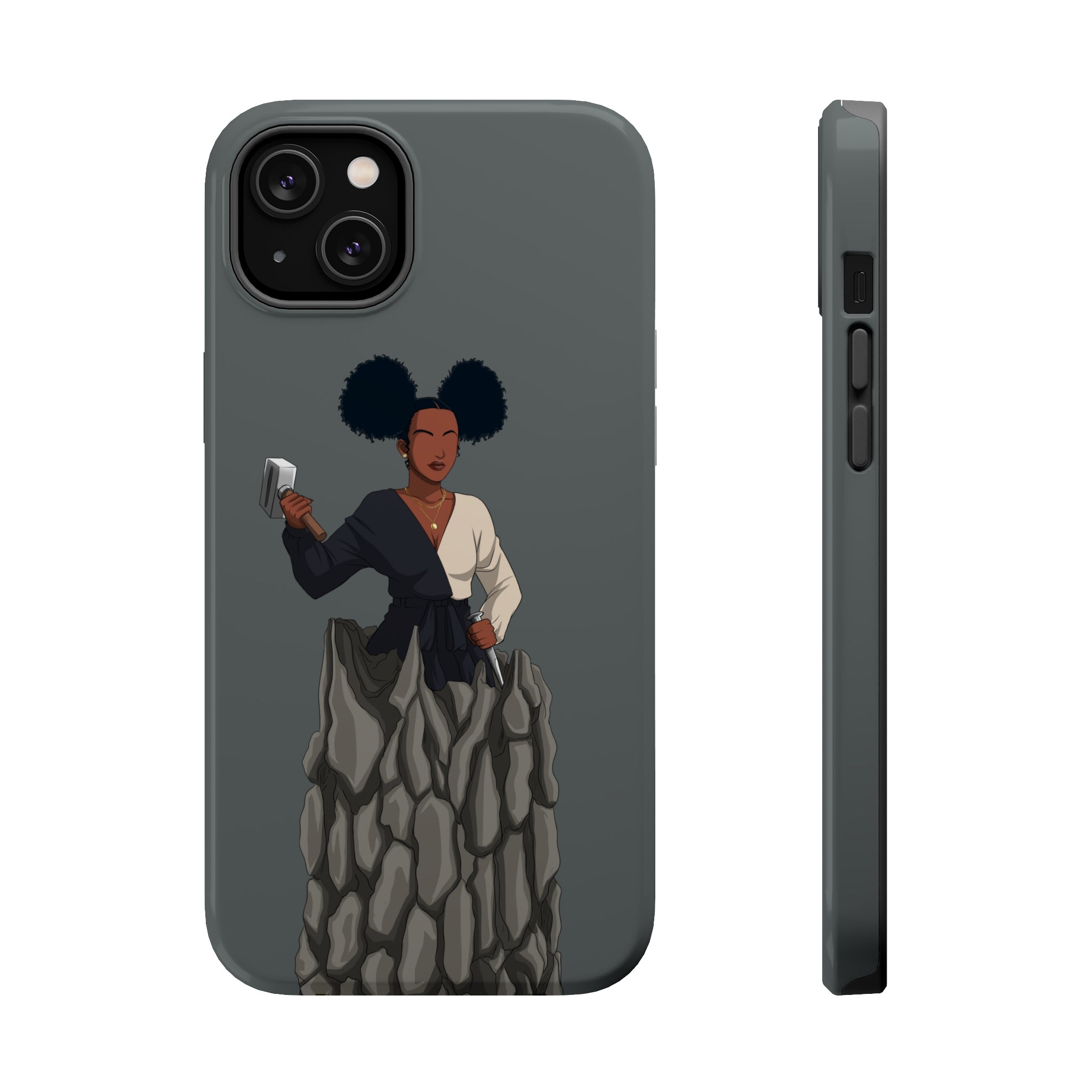 A person working hard to better his/herself - MagSafe Tough Case - self-made woman #10 - Breakthrough Collection