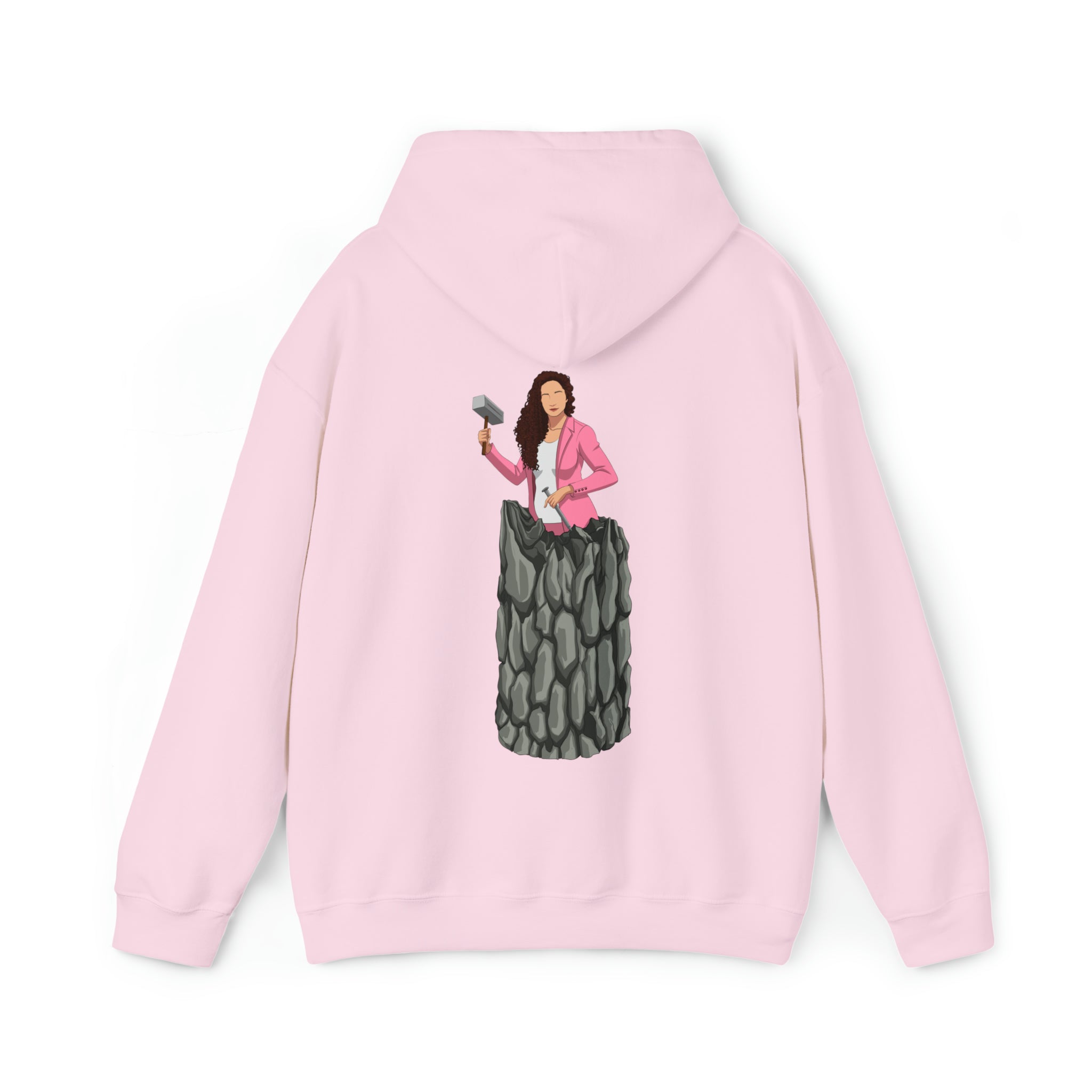 A person working hard to better his/herself - Heavy Blend™ Self-Made Hoodie - woman #13