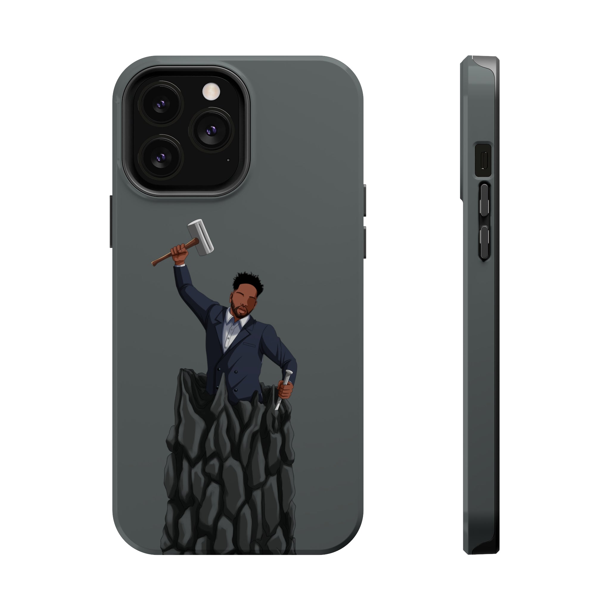 A person working hard to better his/herself - MagSafe Tough Case - Self-Made Man #1 - Breakthrough Collection
