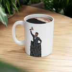 A person working hard to better his/herself - Ceramic Coffee Mug 11oz - Self-Made Man #1 - Breakthrough Collection