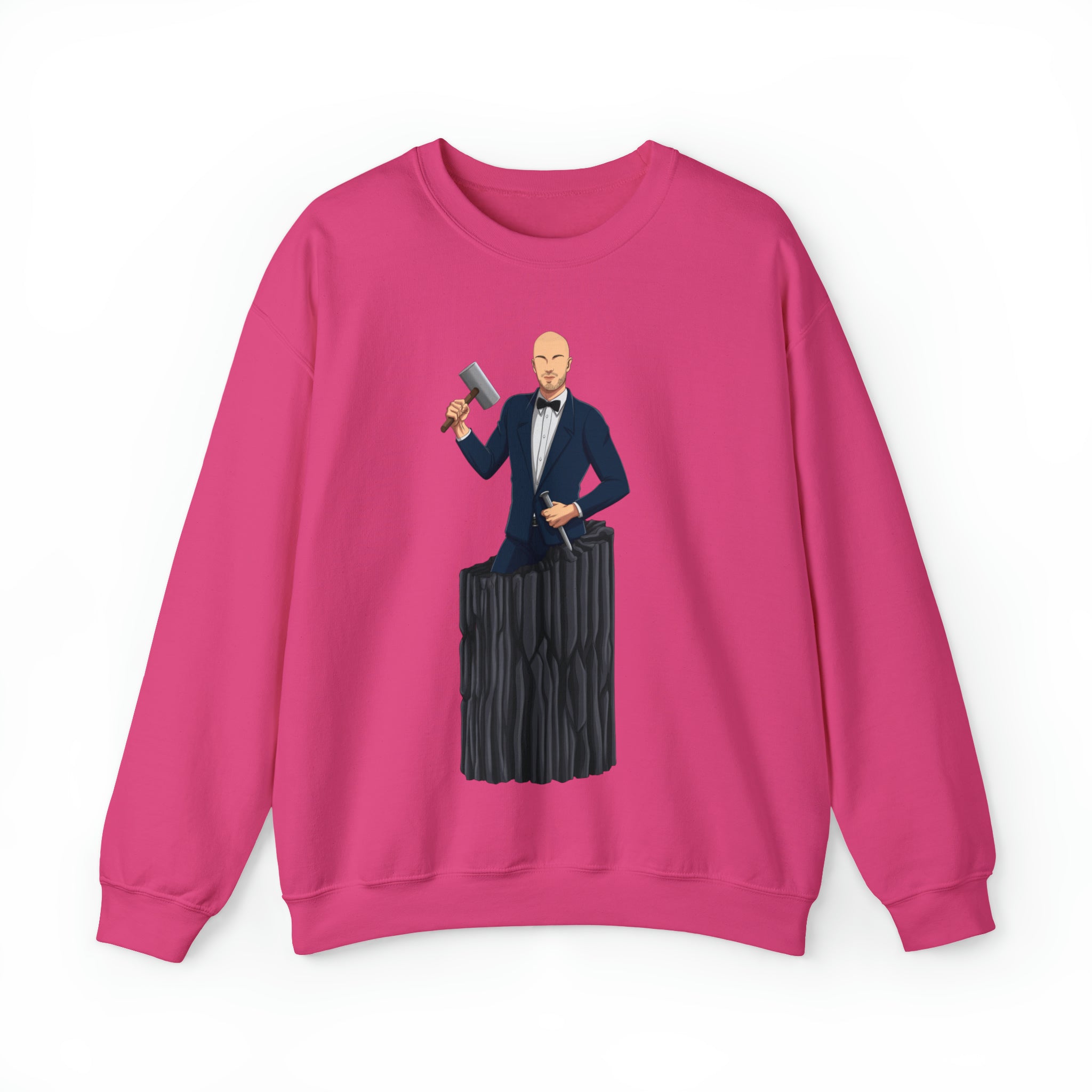 A person working hard to better his/herself - Self-Made Sweatshirt Heavy Blend™ Crewneck - Man #16