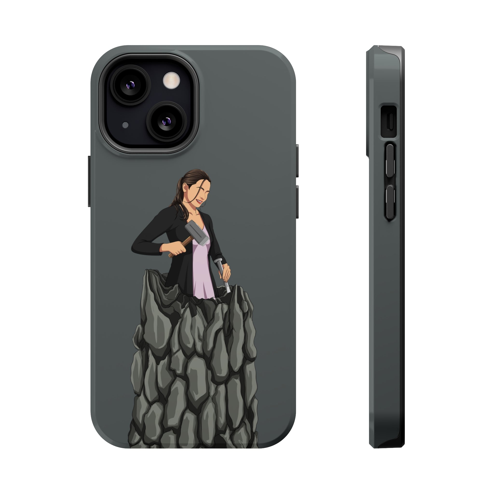 A person working hard to better his/herself - MagSafe Tough Case - self-made woman #8 - Breakthrough Collection