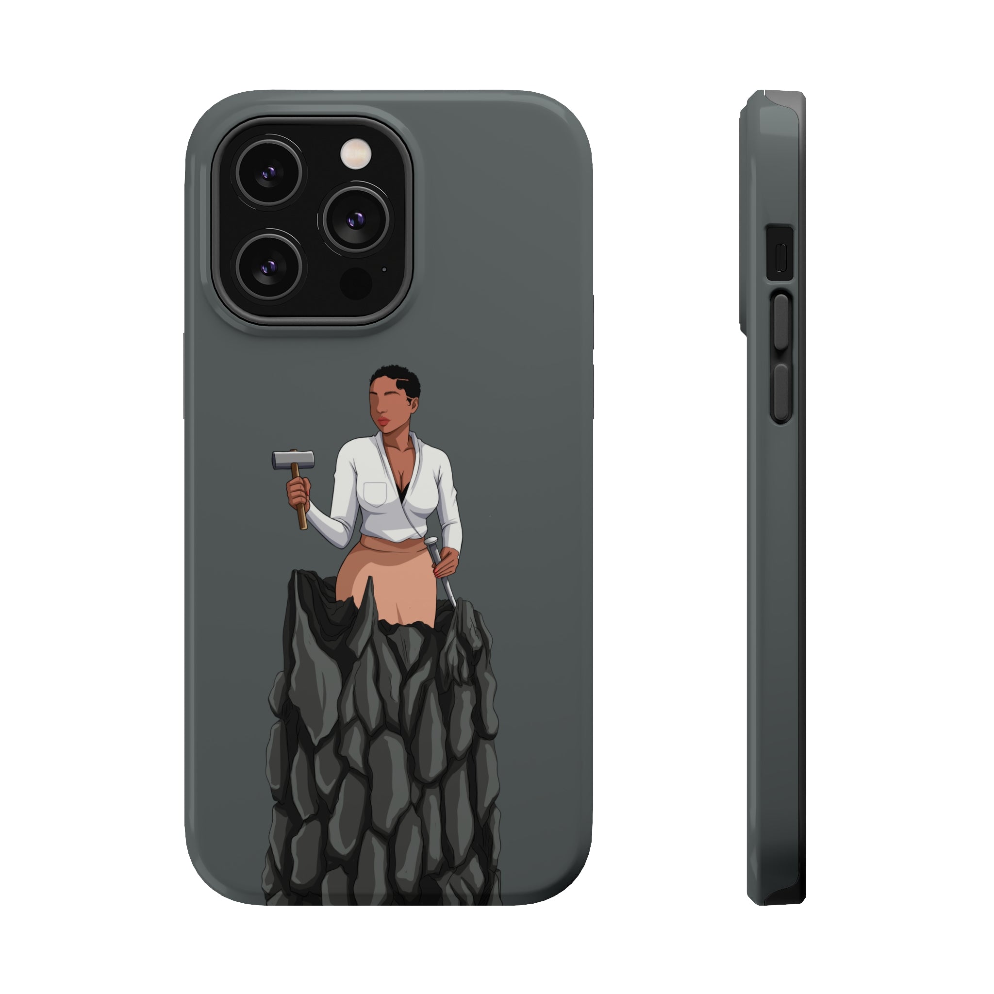 A person working hard to better his/herself - MagSafe Tough Case - self-made woman #1 - Breakthrough Collection