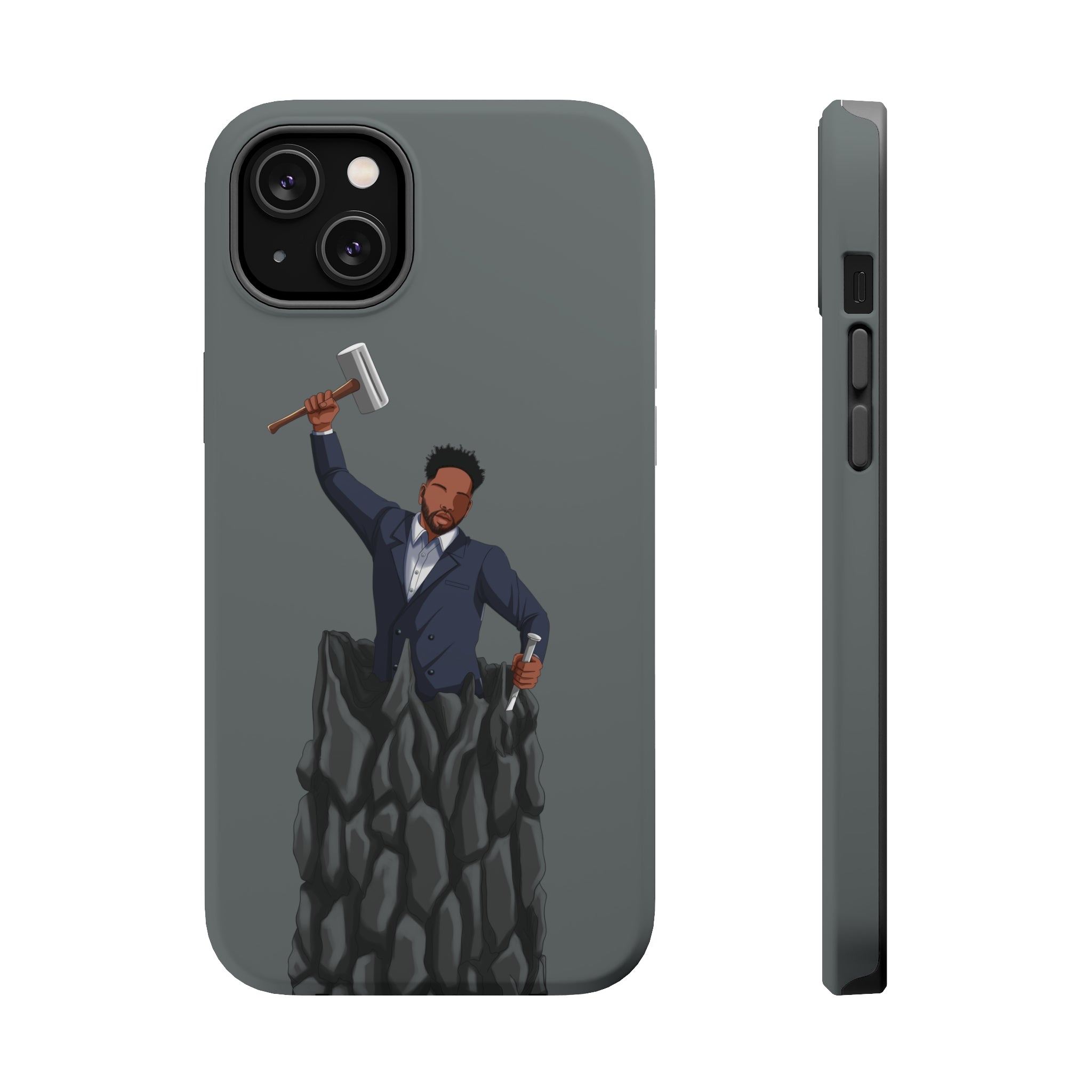 A person working hard to better his/herself - MagSafe Tough Case - Self-Made Man #1 - Breakthrough Collection