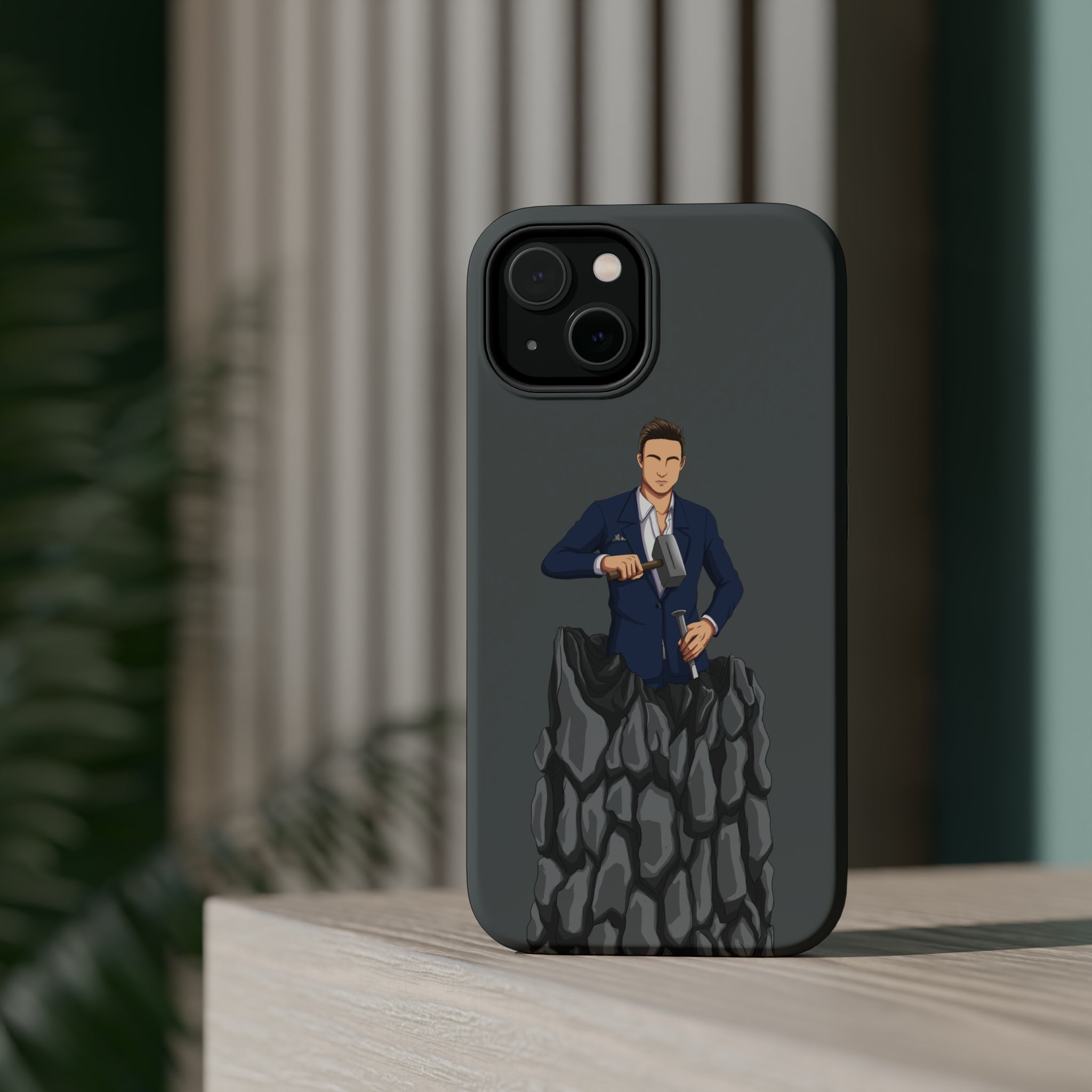 A person working hard to better his/herself - MagSafe Tough Case - Self-Made Man #5 - Breakthrough Collection