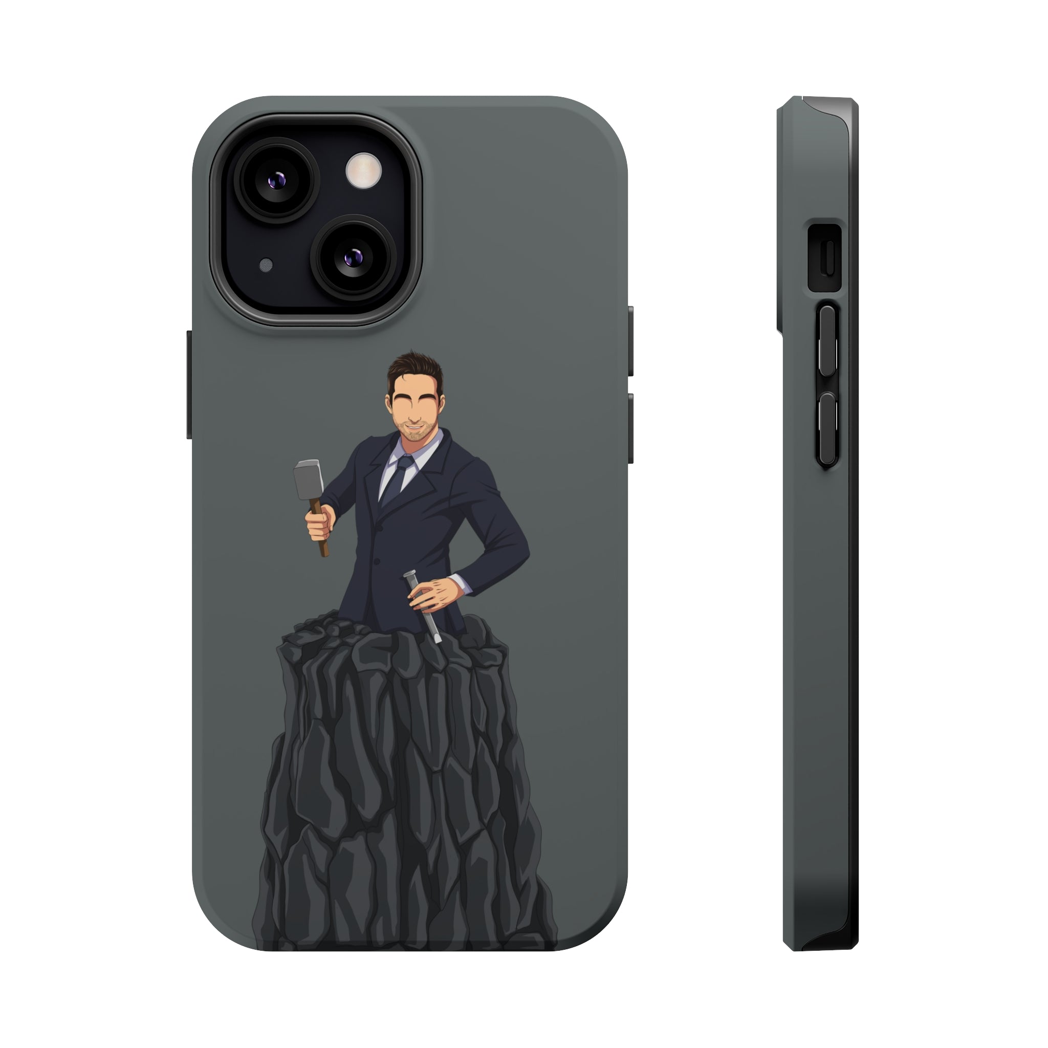 A person working hard to better his/herself - MagSafe Tough Case - Self-Made Man #3 - Breakthrough Collection