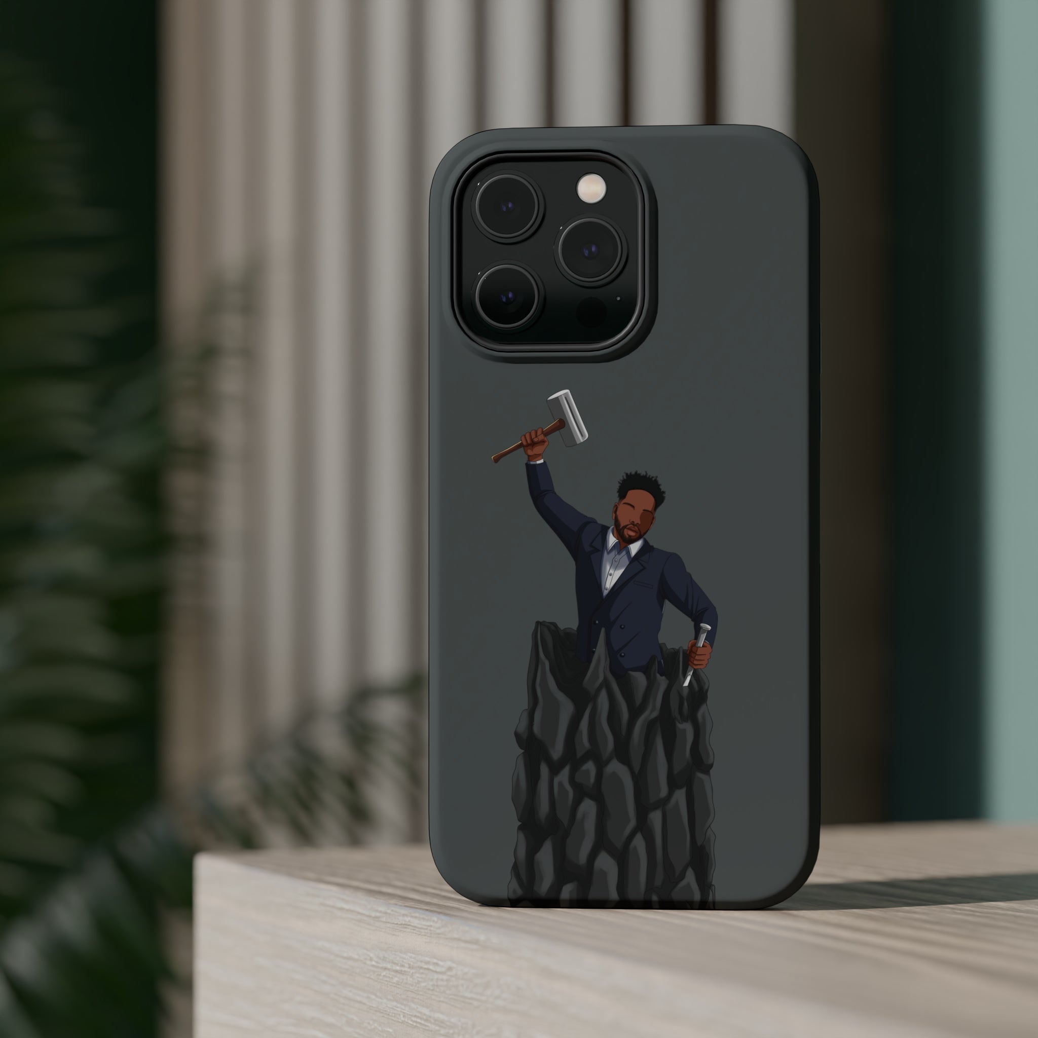 A person working hard to better his/herself - MagSafe Tough Case - Self-Made Man #1 - Breakthrough Collection