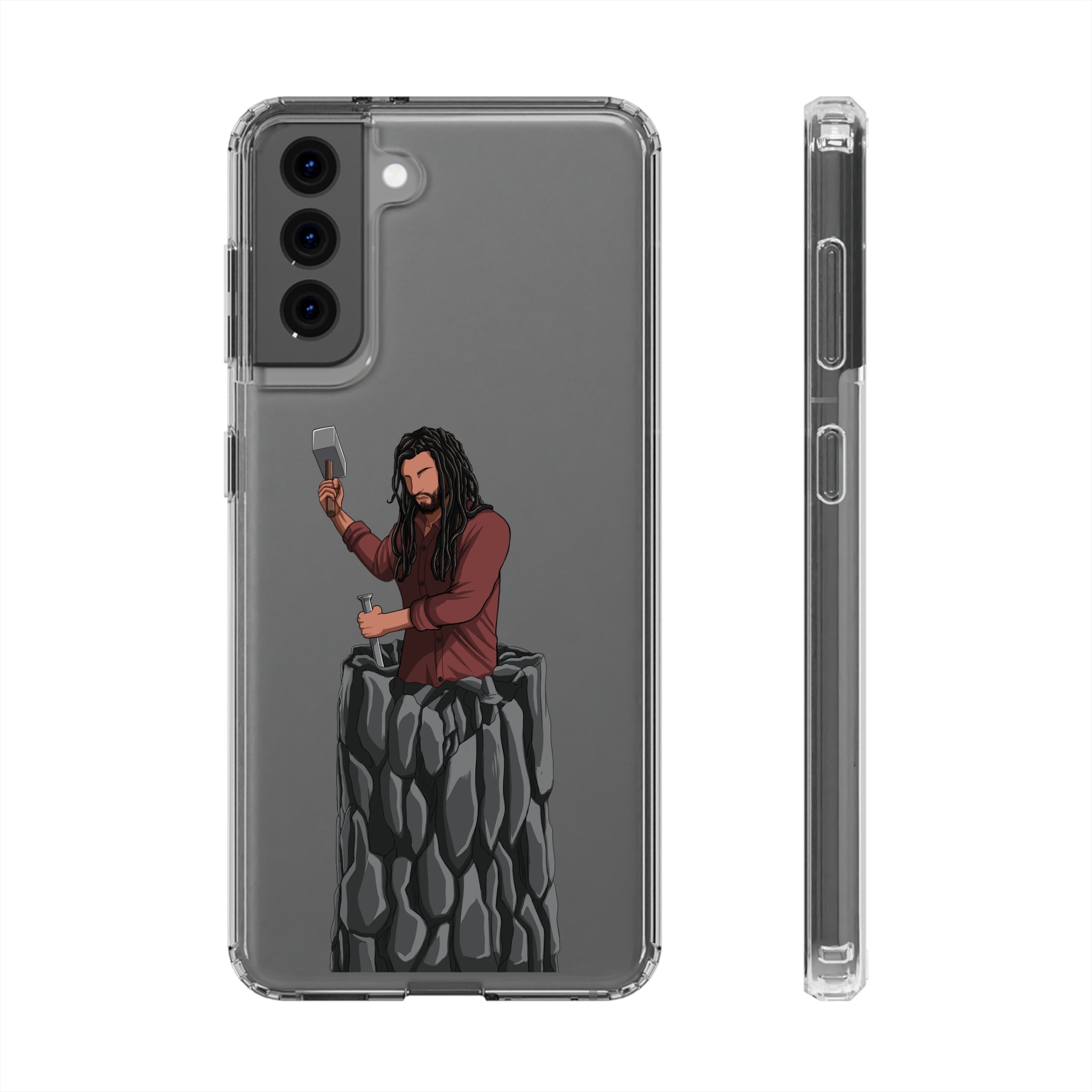 A person working hard to better his/herself - Clear Case - Self-Made Man #2 - Breakthrough Collection