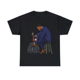 A person working hard to better his/herself - Heavy Cotton Self-Made T-shirt - Self-Made Man #11 - Breakthrough Collection