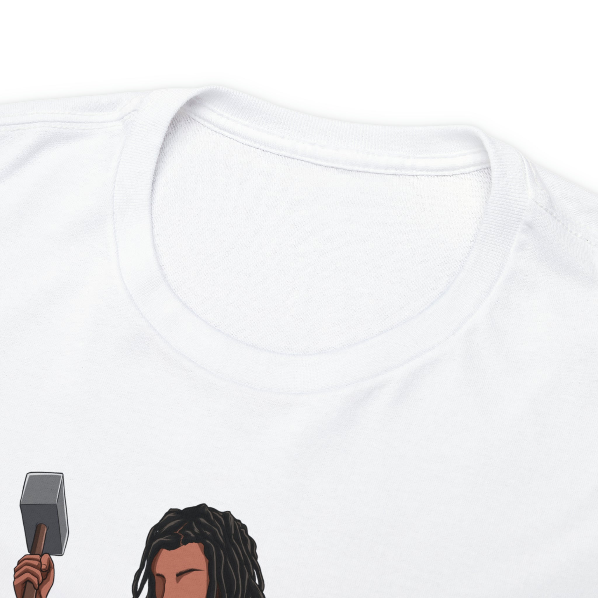 A person working hard to better his/herself - Heavy Cotton Self-Made T-shirt - Self-Made Man #2 - Breakthrough Collection