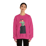 A person working hard to better his/herself - Heavy Blend™ Crewneck Sweatshirt - Man #15 - Breakthrough Collection