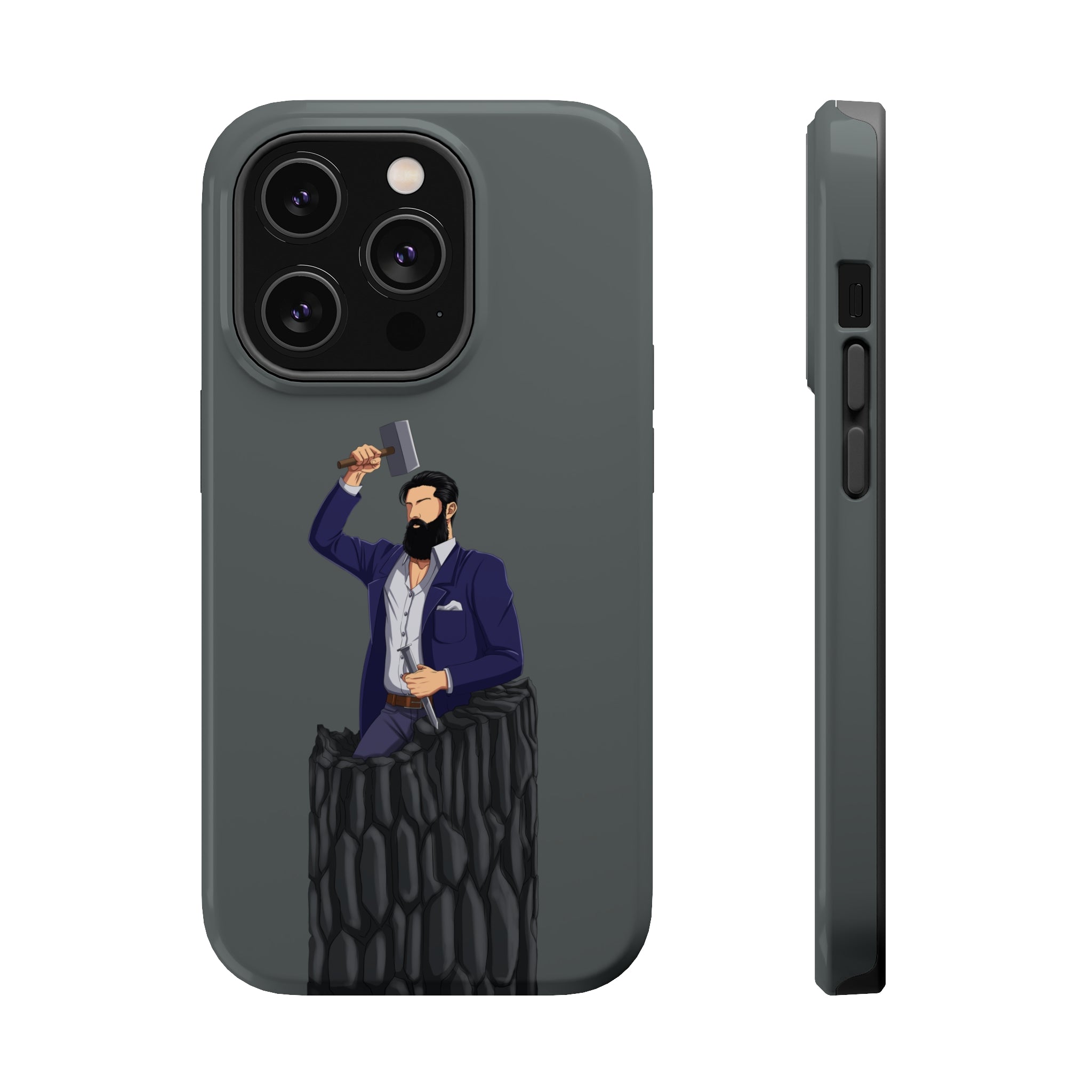 A person working hard to better his/herself - MagSafe Tough Case - Self-Made Man #12 - Breakthrough Collection