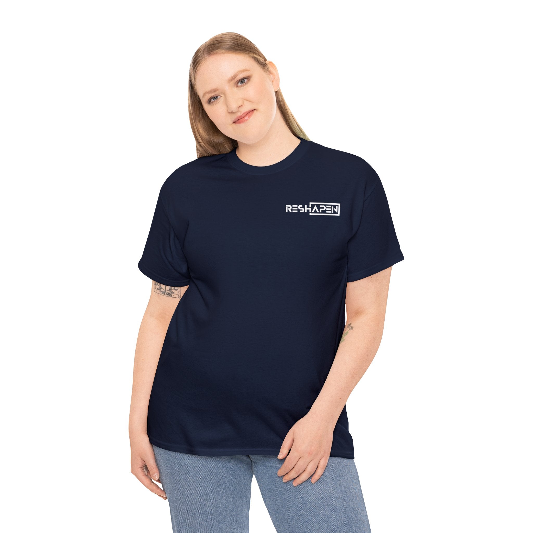 A person working hard to better his/herself - Heavy Cotton Self-Made T-shirt - Reshapen