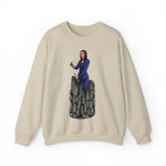 A person working hard to better his/herself - Self-Made Sweatshirt Heavy Blend™ Crewneck - woman #2 - Breakthrough Collection