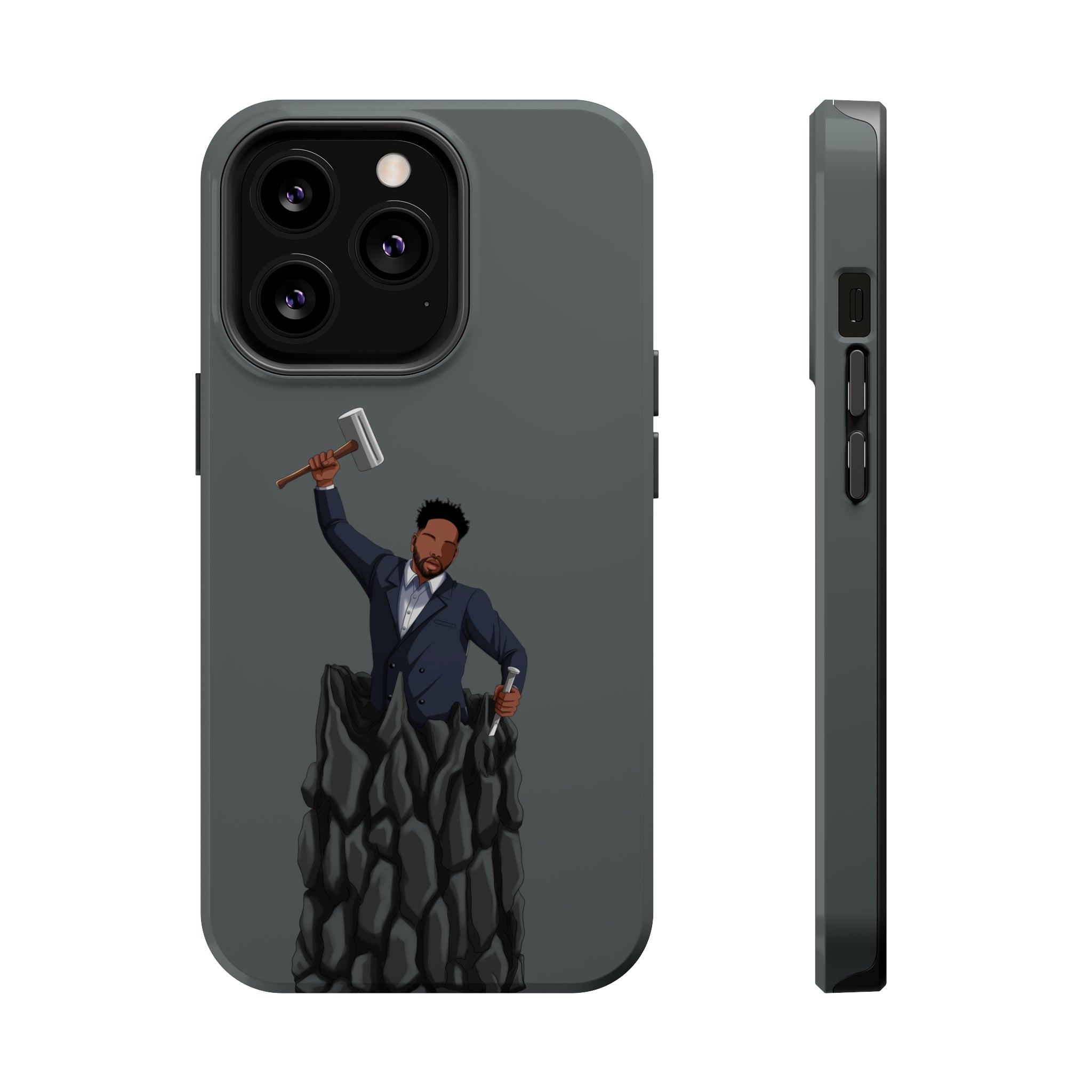 A person working hard to better his/herself - MagSafe Tough Case - Self-Made Man #1 - Breakthrough Collection