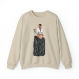 A person working hard to better his/herself - Self-Made Sweatshirt Heavy Blend™ Crewneck - woman #1 - Breakthrough Collection