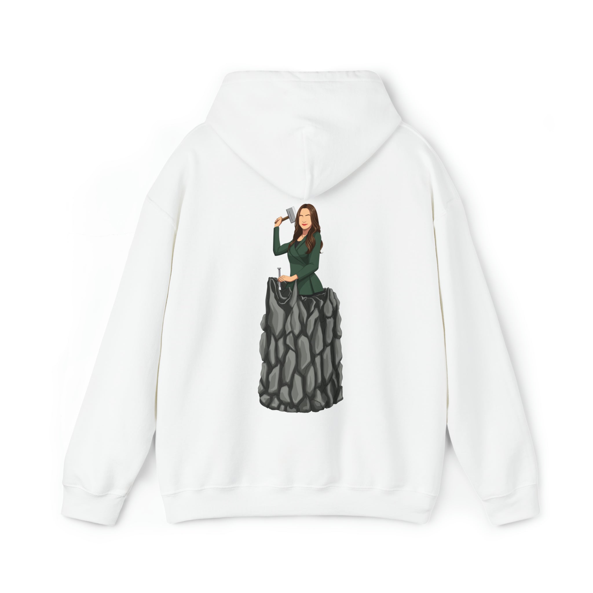 A person working hard to better his/herself - Heavy Blend™ Self-Made Hoodie - woman #5 - Breakthrough Collection