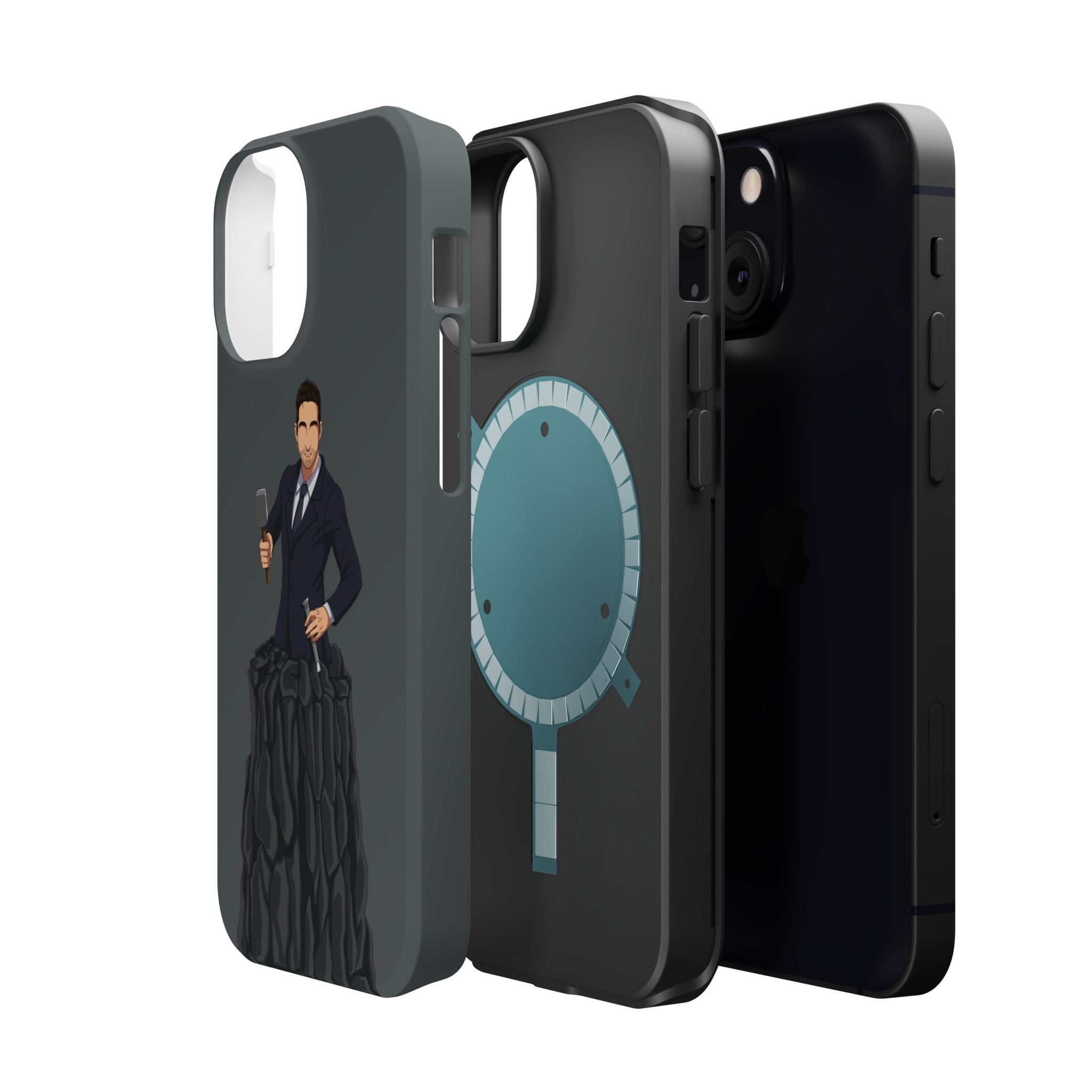A person working hard to better his/herself - MagSafe Tough Case - Self-Made Man #3 - Breakthrough Collection