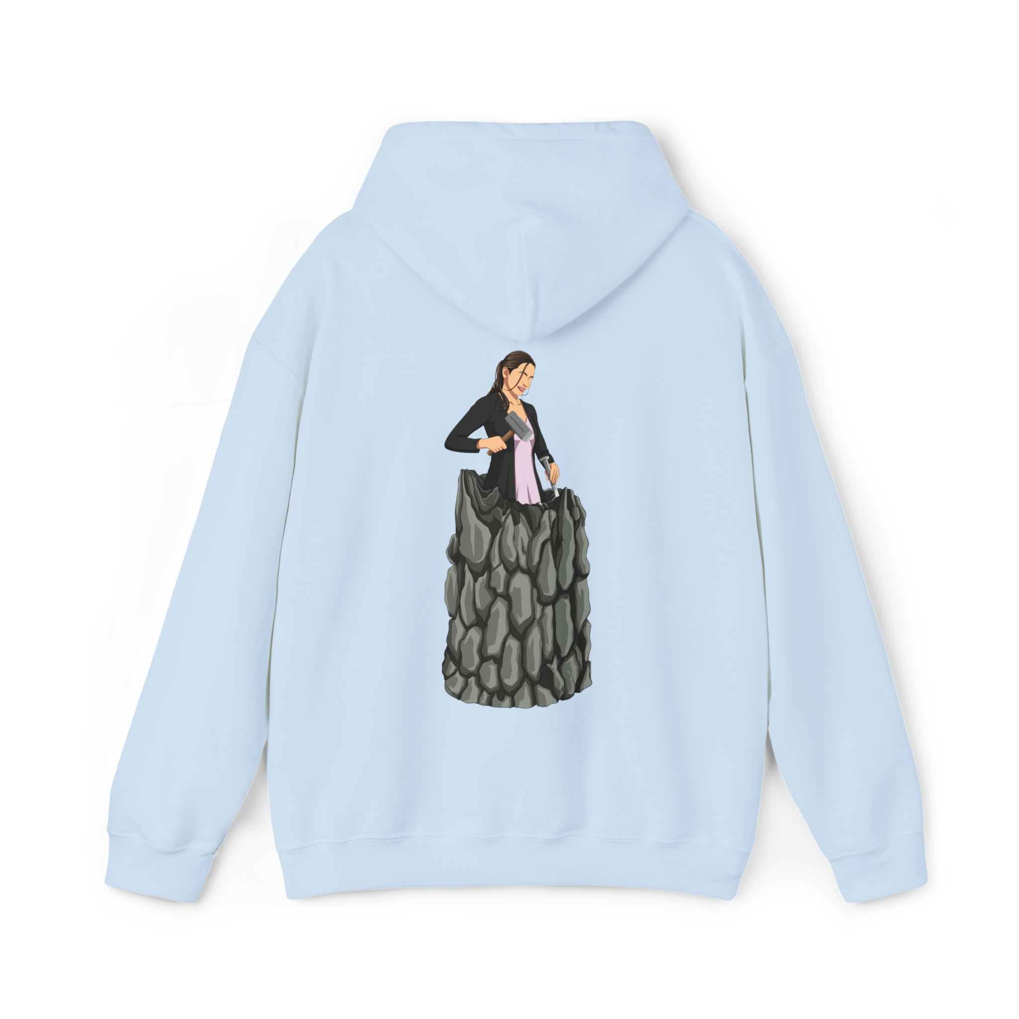 A person working hard to better his/herself - Heavy Blend™ Self-Made Hoodie - Woman #8