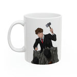 A person working hard to better his/herself - Ceramic Mug 11oz - Man #17 - Breakthrough Collection