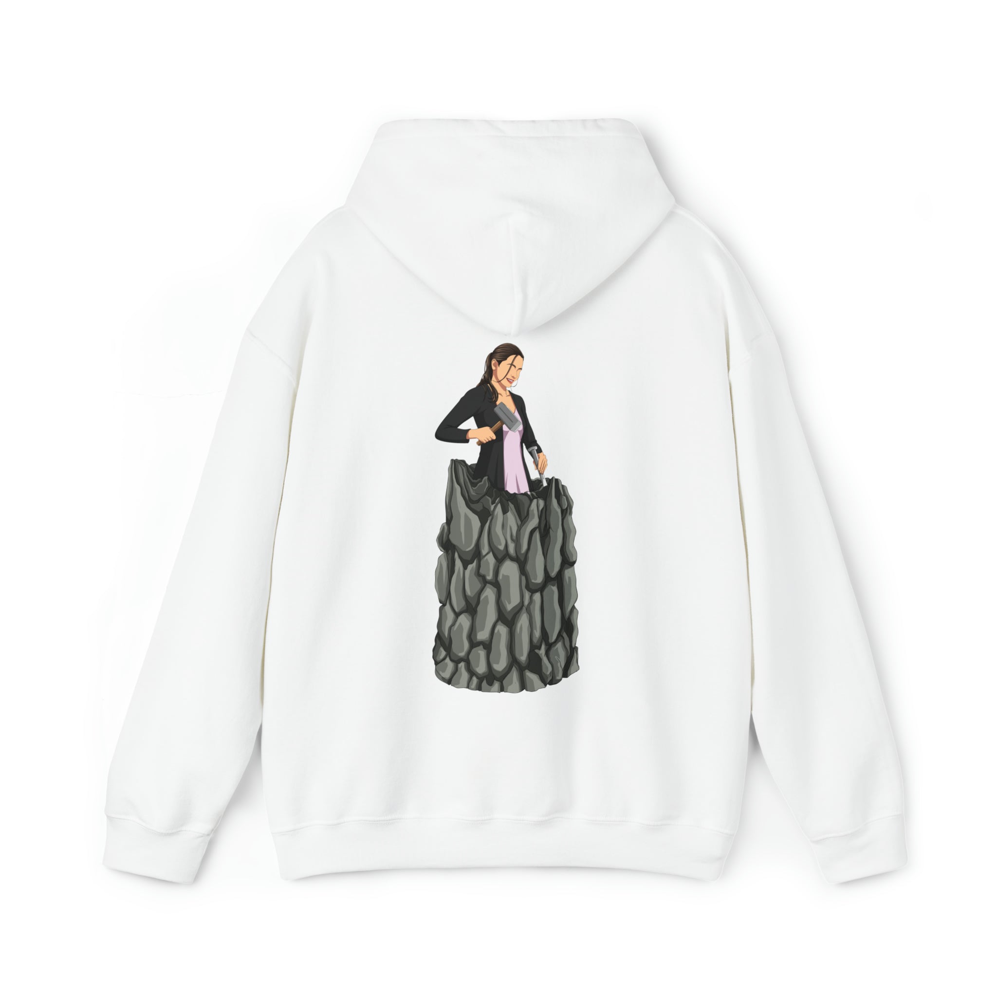 A person working hard to better his/herself - Heavy Blend™ Self-Made Hoodie - Woman #8