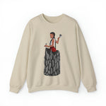 A person working hard to better his/herself - Self-Made Sweatshirt Heavy Blend™ Crewneck - woman #7 - Breakthrough Collection