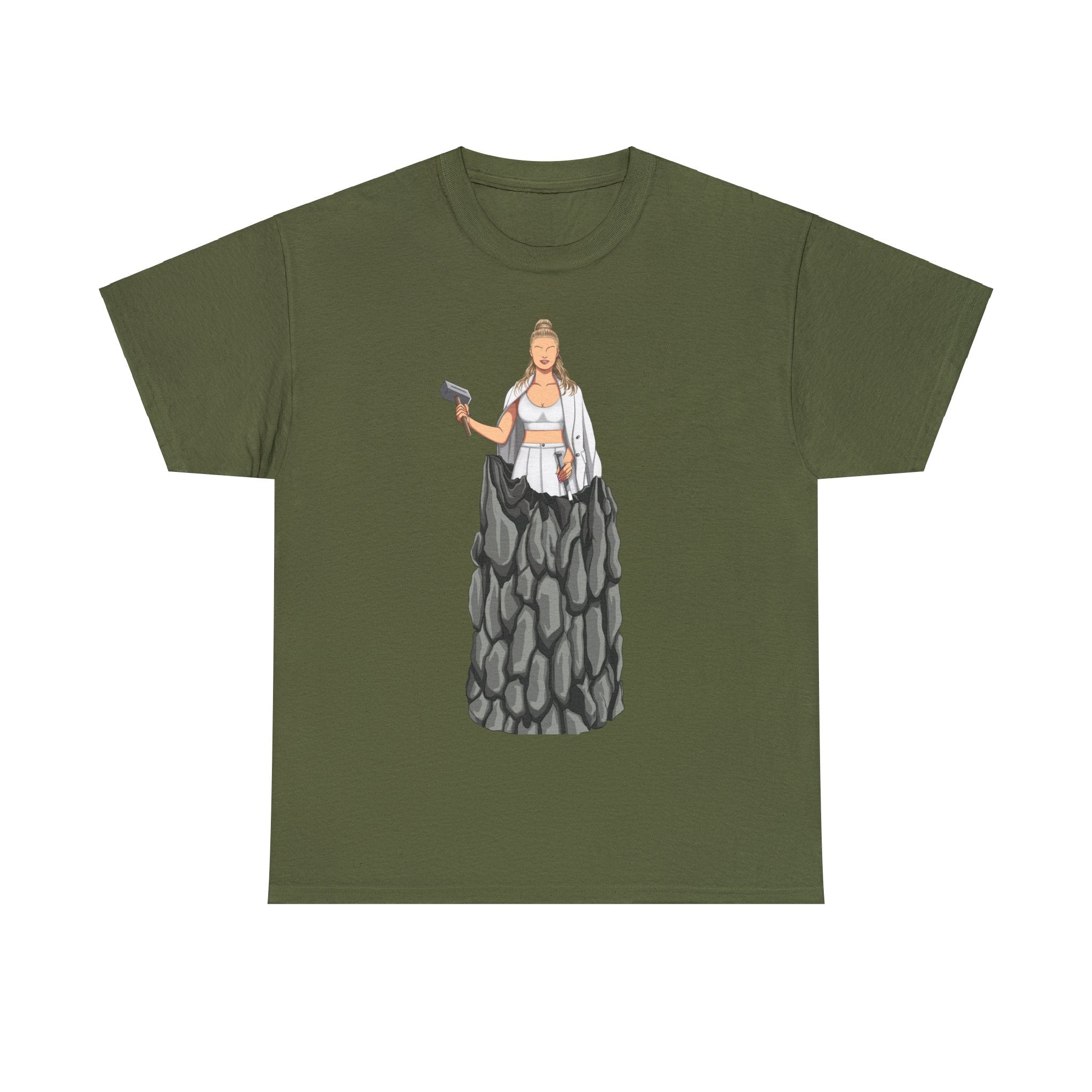 A person working hard to better his/herself - Heavy Cotton Self-Made T-shirt - Woman #11