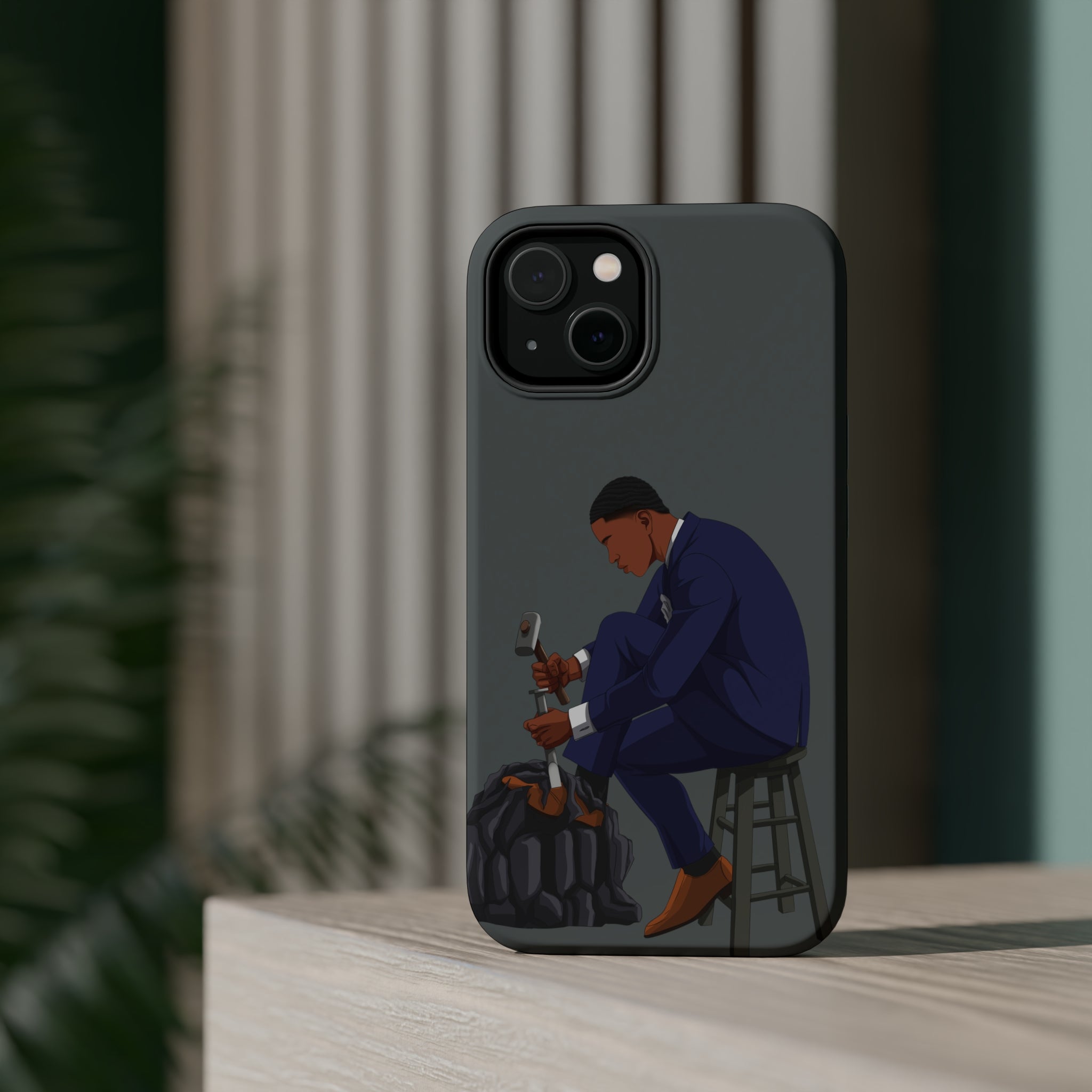 A person working hard to better his/herself - MagSafe Tough Case - Self-Made Man #11 - Breakthrough Collection