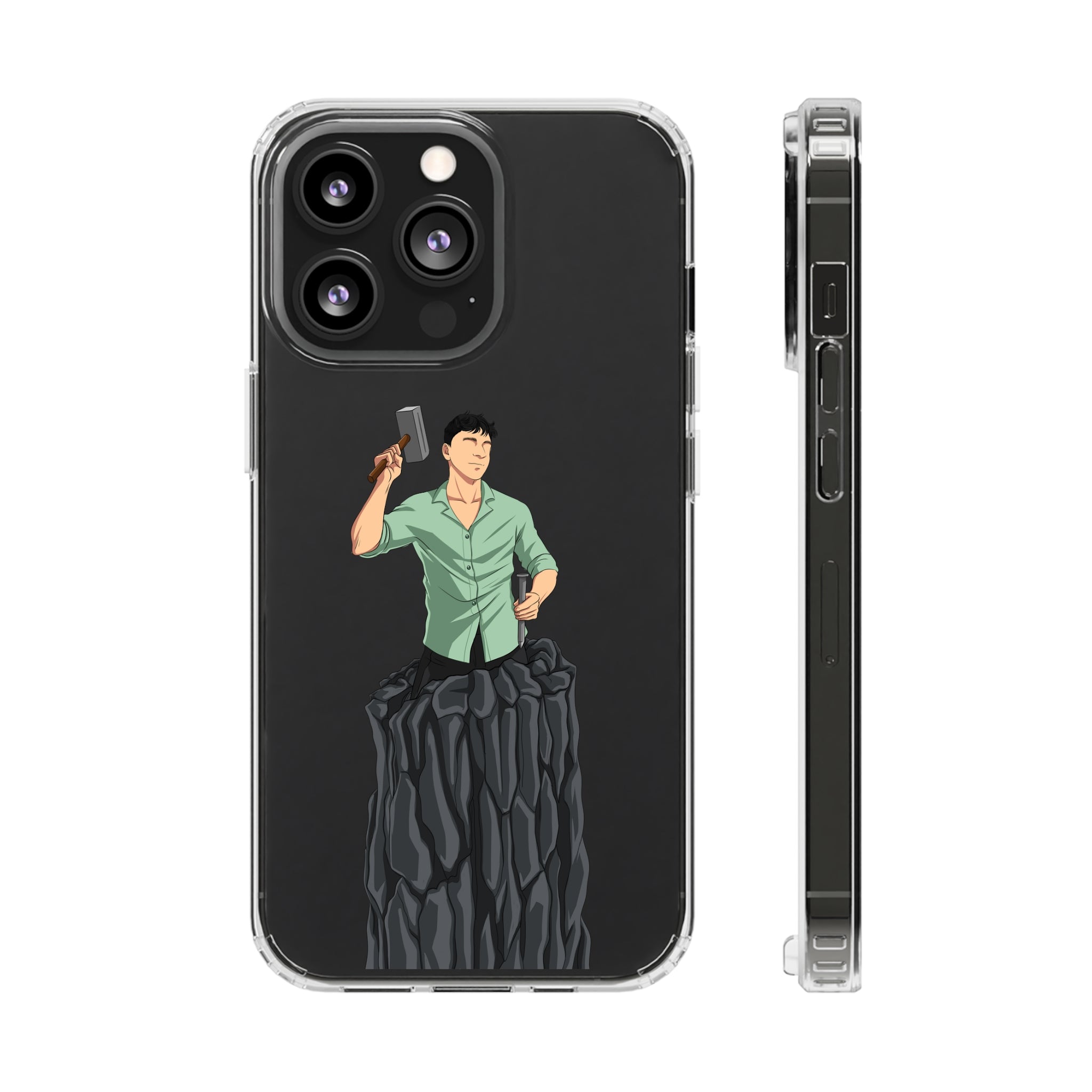 A person working hard to better his/herself - Clear Case - Self-Made Man #15 - Breakthrough Collection