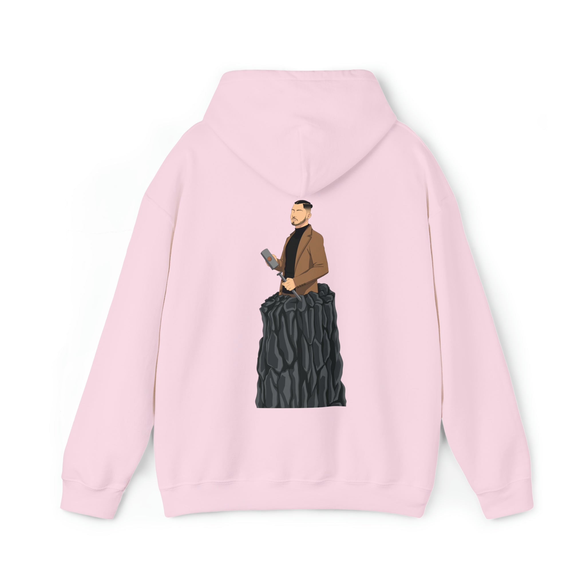 A person working hard to better his/herself - Heavy Blend™ Self-Made Hoodie - Man #14 - Breakthrough Collection