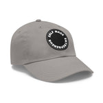 A person working hard to better his/herself - Self-Made Entrepreneur Hat with Leather Patch (Round) - Breakthrough Collection