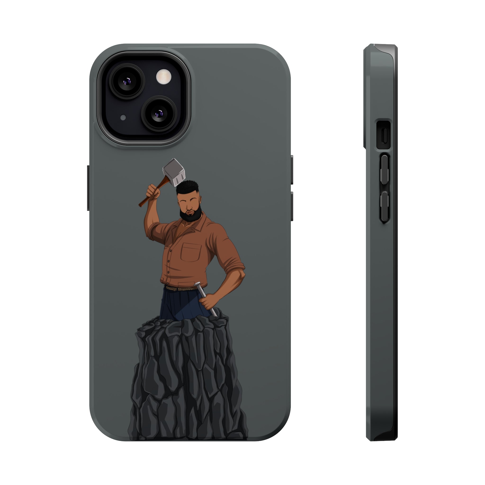 A person working hard to better his/herself - MagSafe Tough Case - Self-Made Man #9 - Breakthrough Collection