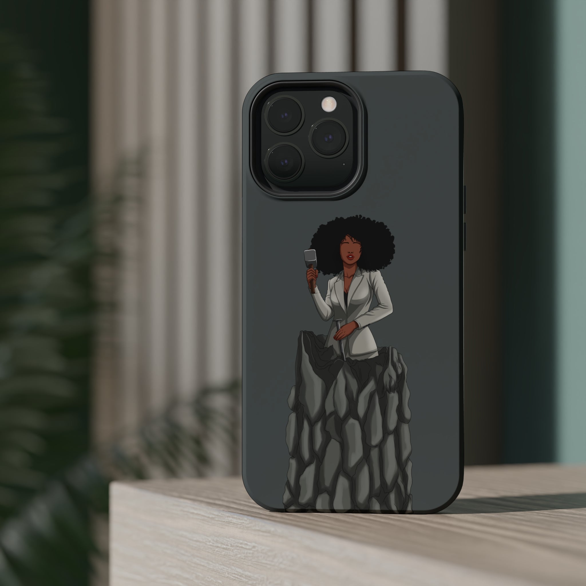 A person working hard to better his/herself - MagSafe Tough Case - self-made woman #6 - Breakthrough Collection