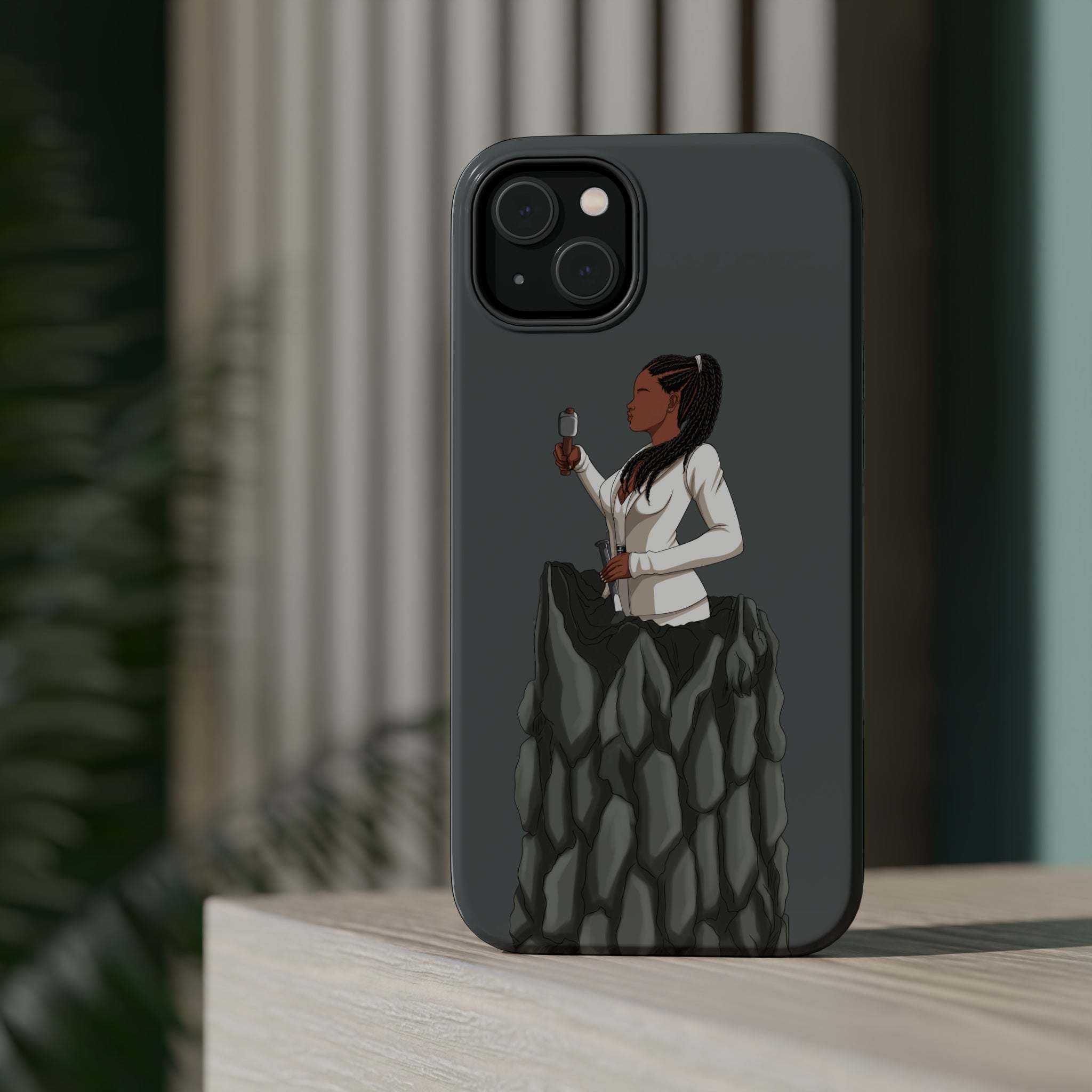 A person working hard to better his/herself - MagSafe Tough Case - self-made woman #4 - Breakthrough Collection