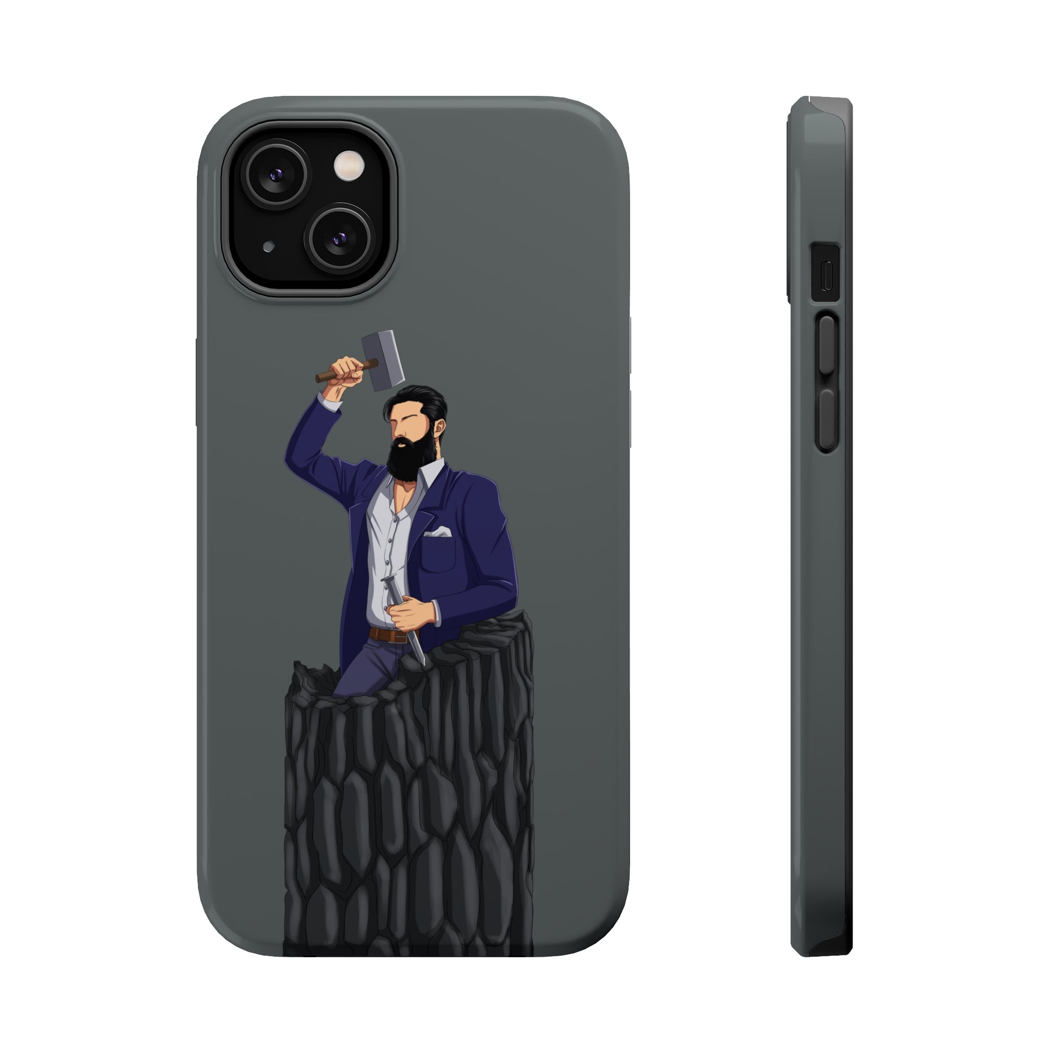 A person working hard to better his/herself - MagSafe Tough Case - Self-Made Man #12 - Breakthrough Collection