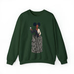 A person working hard to better his/herself - Self-Made Sweatshirt Heavy Blend™ Crewneck - woman #10 - Breakthrough Collection