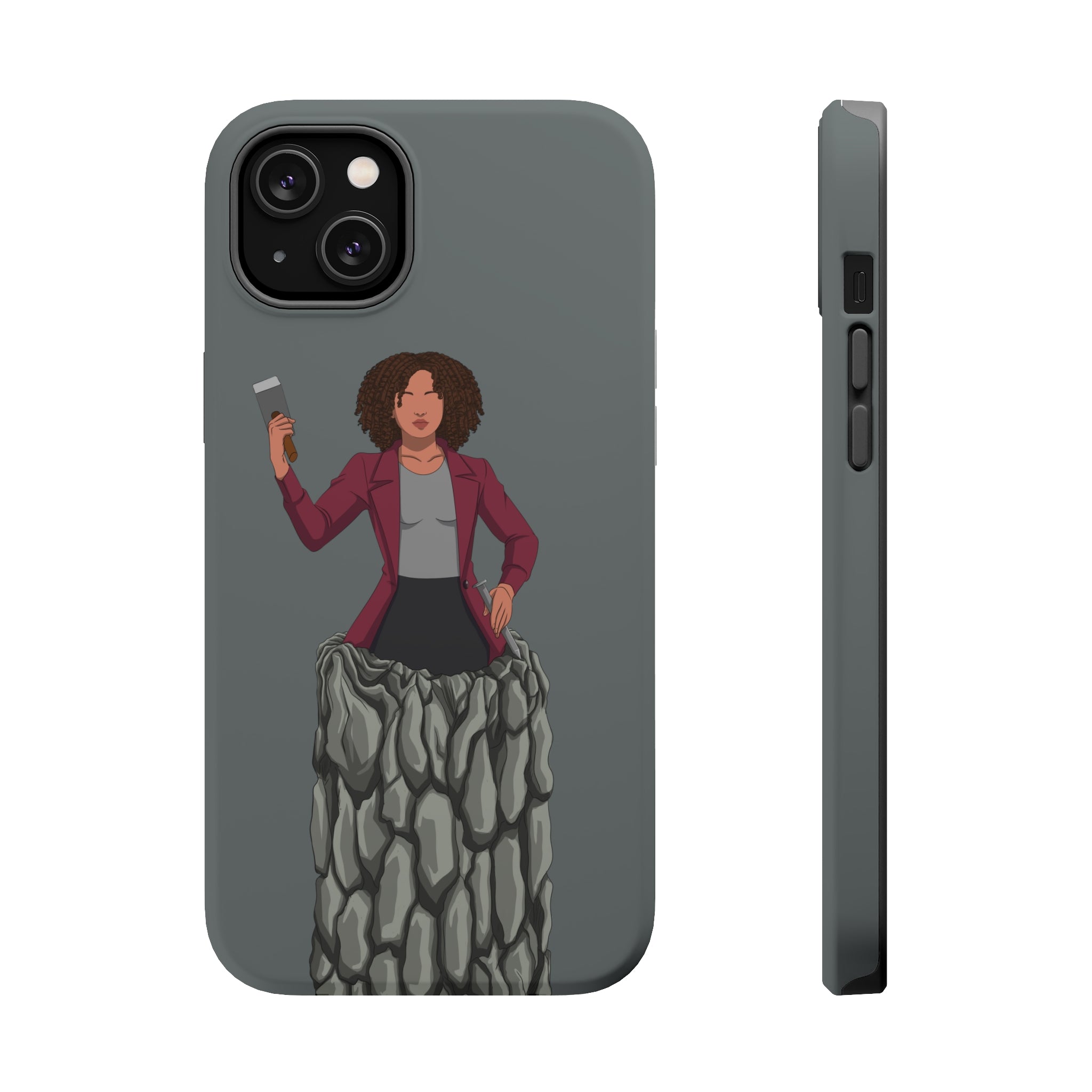 A person working hard to better his/herself - MagSafe Tough Case - Self-Made Woman #15